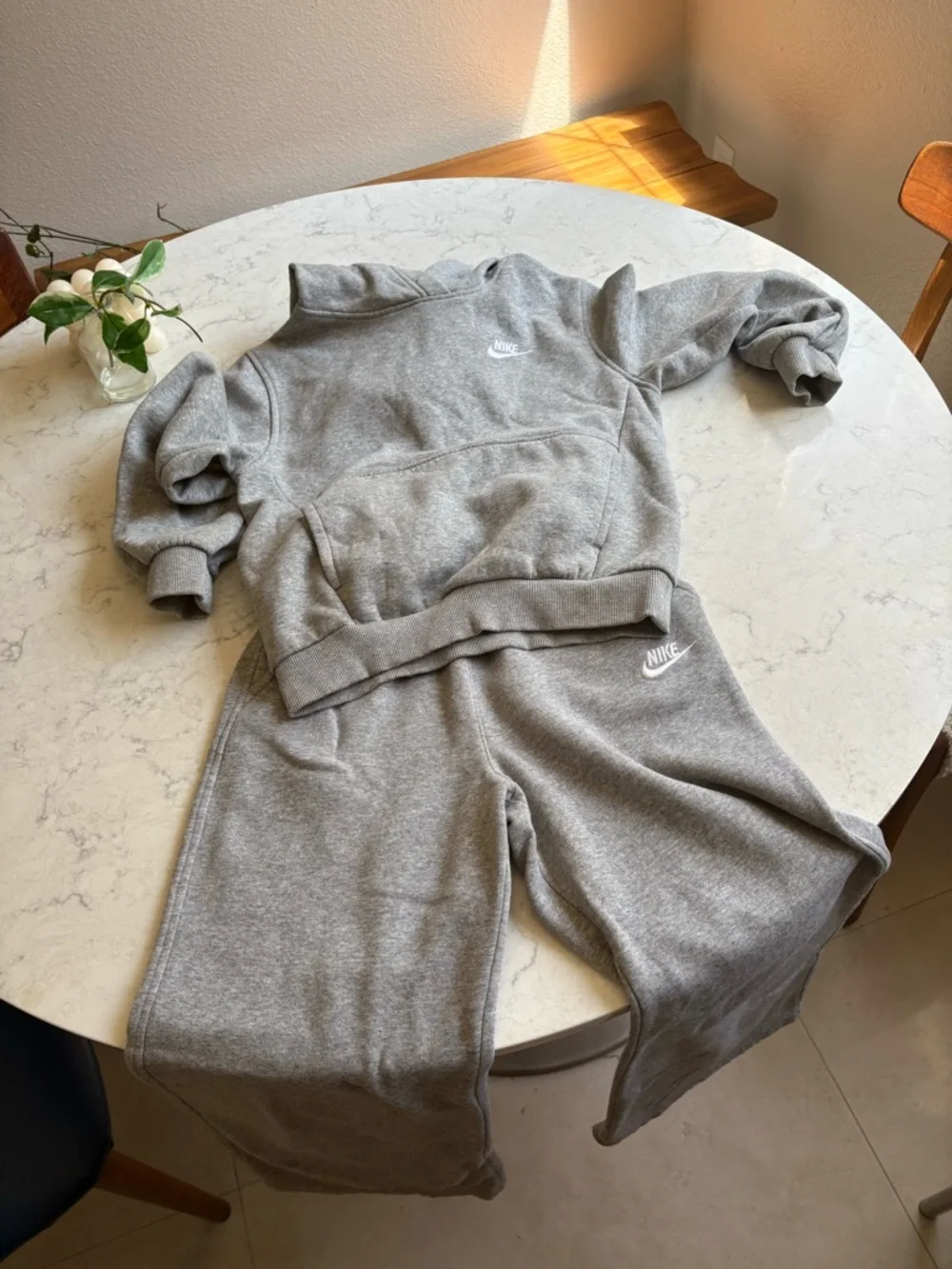 Nike Grey Sweatshirt & Jogger Set - Picture 6 of 9